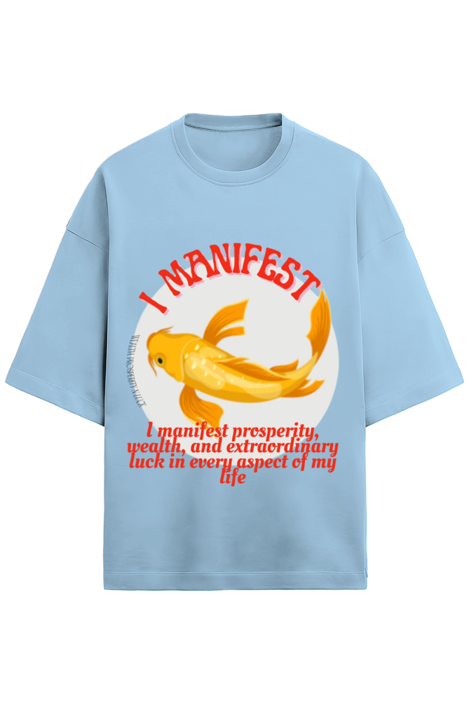 Gold Koi  fish Unisex Oversized Terry Tshirt