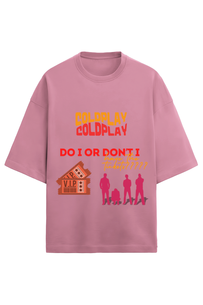 Oversized Terry t-shirt- Coldplay