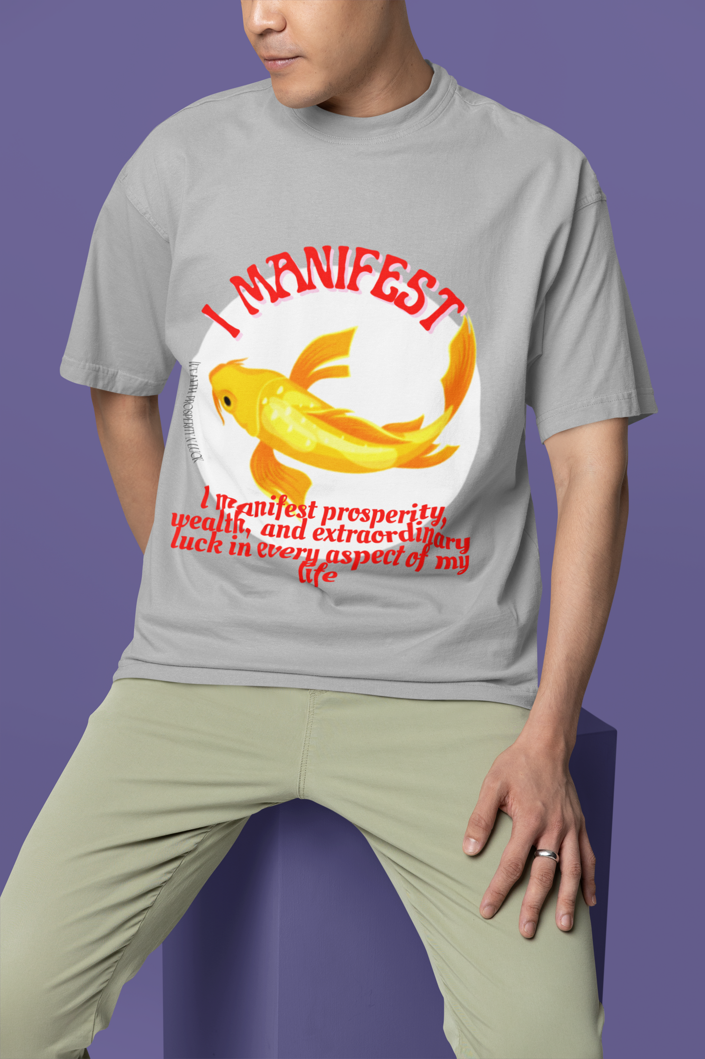 Gold Koi Fish Oversized classic tshirt